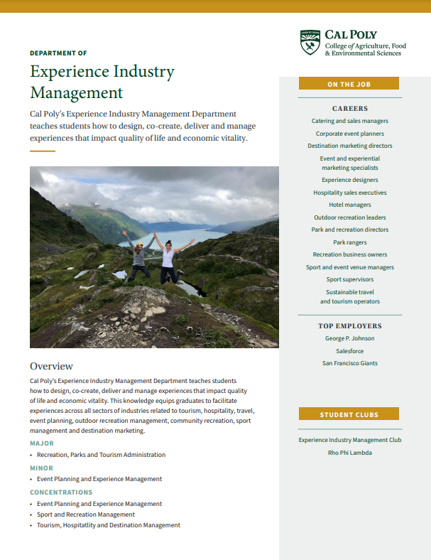 Departments & Majors College of Agriculture, Food and Environmental